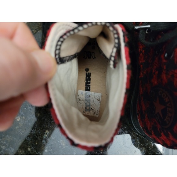 Converse Chuck Taylor All Star Shoes Red/Black Men's Size 4, Womens Size 5.5 - Picture 7 of 10